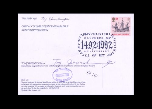 First Day Cover Pinta 1492